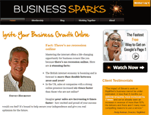 Tablet Screenshot of businesssparks.com